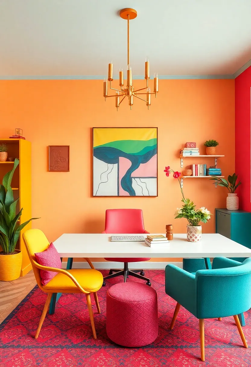 Vibrant Color Explosion: Transform your workspace into a creative ⁣haven⁣ with bold ‌hues that clash deliciously, making every day feel​ like a mini celebration
