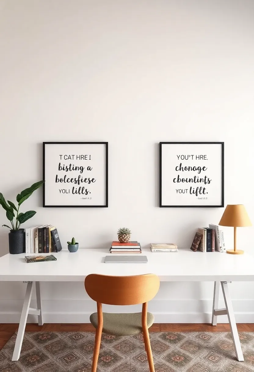 Gallery Wall of‌ Inspiration: Curate⁣ an ‍eclectic ⁢gallery ‌wall ‍filled with ‌art, photographs, and motivational quotes that fuel ⁣your imagination and keep your ⁤goals in sight