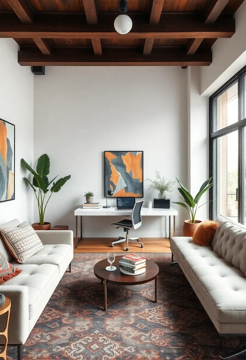 Layered⁣ Textures: Embrace an array‌ of materials—think plush ⁢rugs, intricate textiles, ⁢and smooth metals—to add ​depth and ⁢intrigue to ⁤your home office⁢ environment