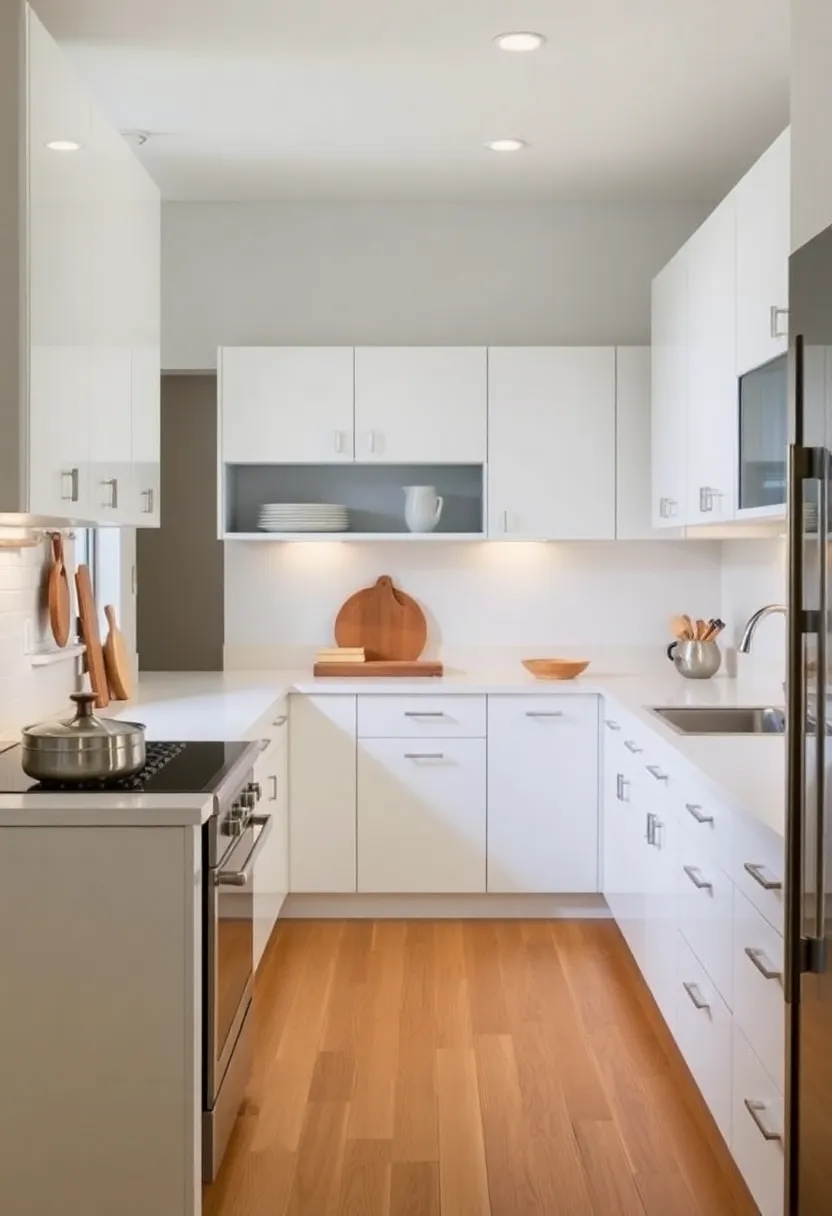Clean Lines and Minimalist Design: Emphasizing simplicity, mid-century modern kitchens feature sleek lines and unembellished forms, ​creating a feeling of spaciousness and order