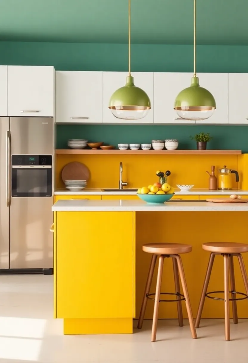 Iconic Color Palettes: Bold ⁢colors such‍ as mustard yellow, teal, and avocado green ‌pair beautifully with understated neutrals, adding a playful yet ‍sophisticated touch to kitchen spaces