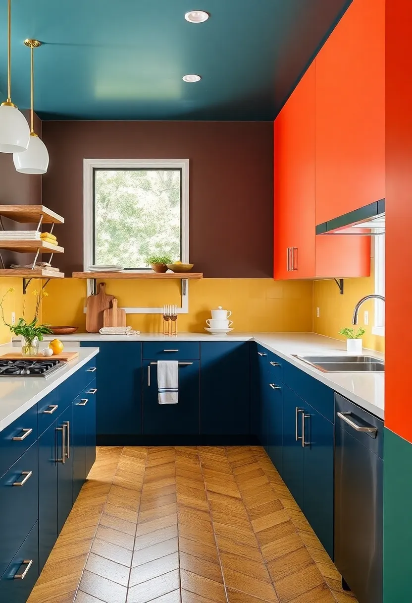 Practical Color Blocking: The technique of segmenting walls or cabinetry in contrasting colors can provide visual interest and a contemporary twist on traditional design