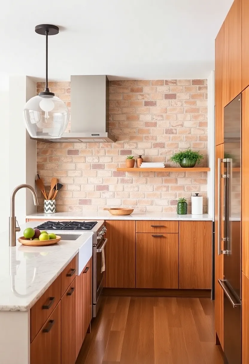 Textured Finishes: Incorporating textures through materials like tile, brick, or wood adds depth and warmth to the kitchen, inviting touch and engagement