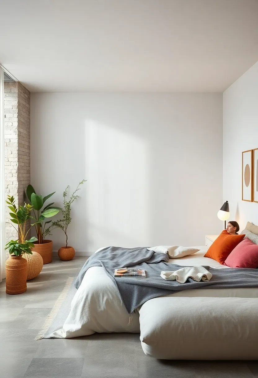 Start with a neutral color palette to create a calm and cohesive atmosphere