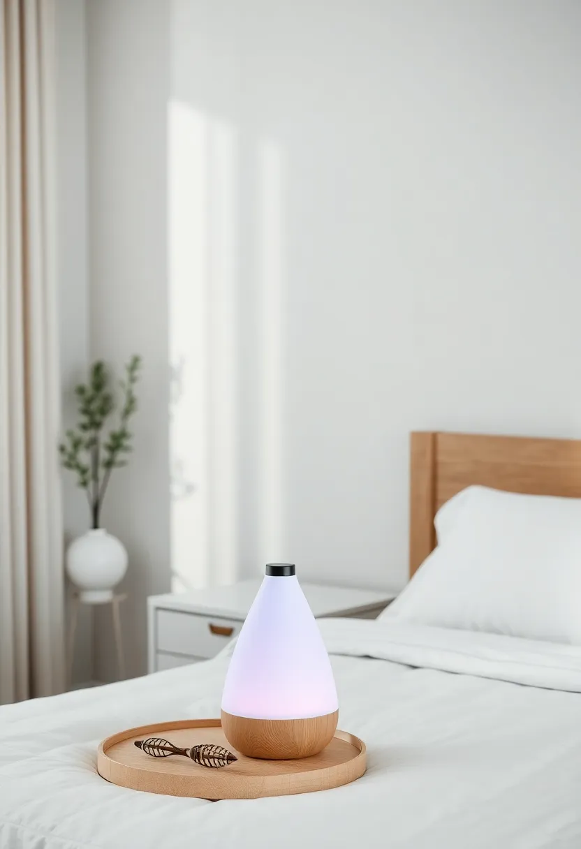 Aromatherapy⁤ Diffuser: Introduce a stylish diffuser ⁢with calming⁤ essential oils like lavender ​or eucalyptus to create a soothing olfactory ⁣experience