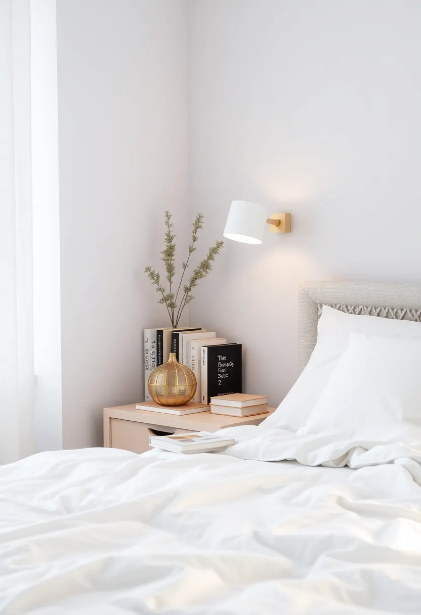 Thoughtful Book‍ Selection: Limit your book collection to a⁤ select few that⁤ inspire you,⁤ turning ⁢your nightstand into ‍a⁤ space for ⁣personal growth and reflection