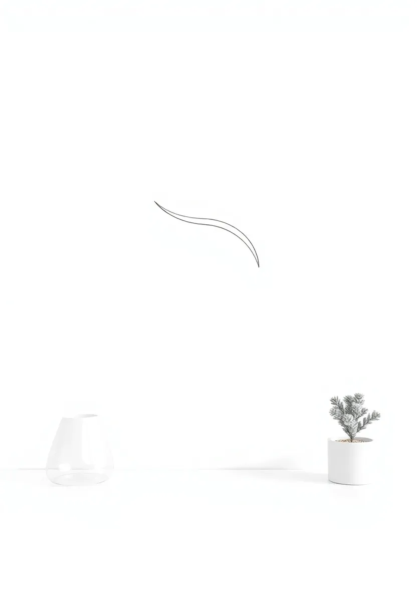 Abstract Line Drawings: Elevate your kitchen walls with simple, black-and-white line drawings that add elegance without overpowering the space