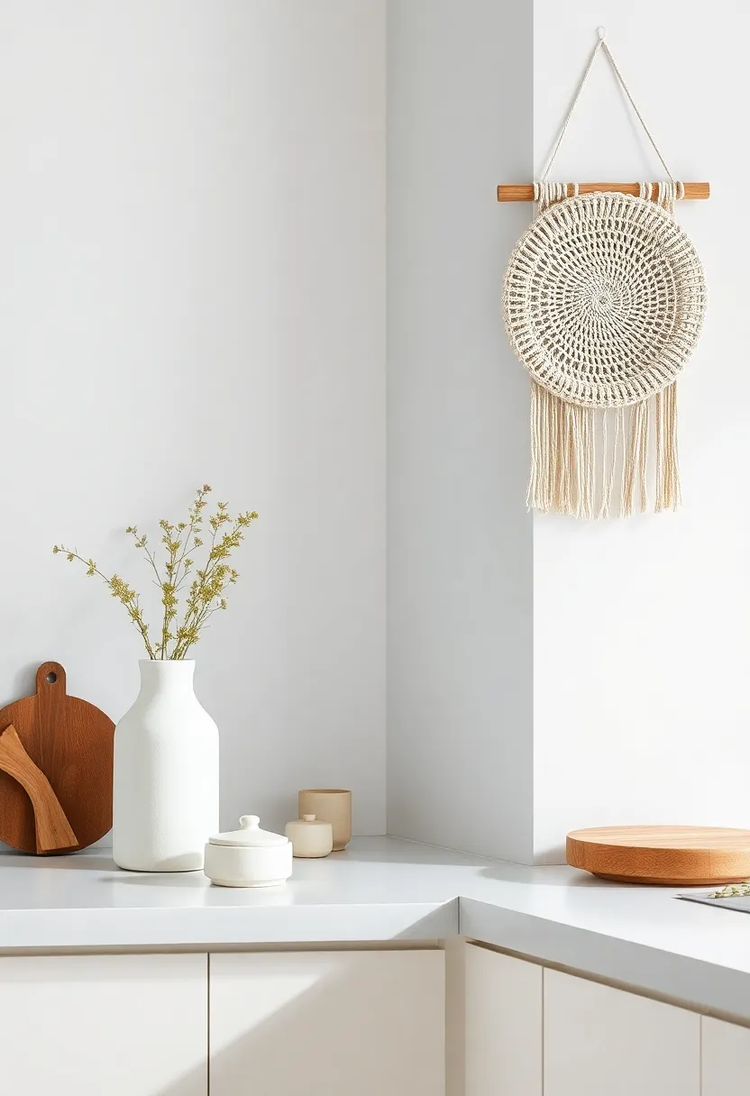 Textured Wall Hangings: Introduce subtle, textured wall hangings using natural fibers that add depth while keeping the overall minimalist approach
