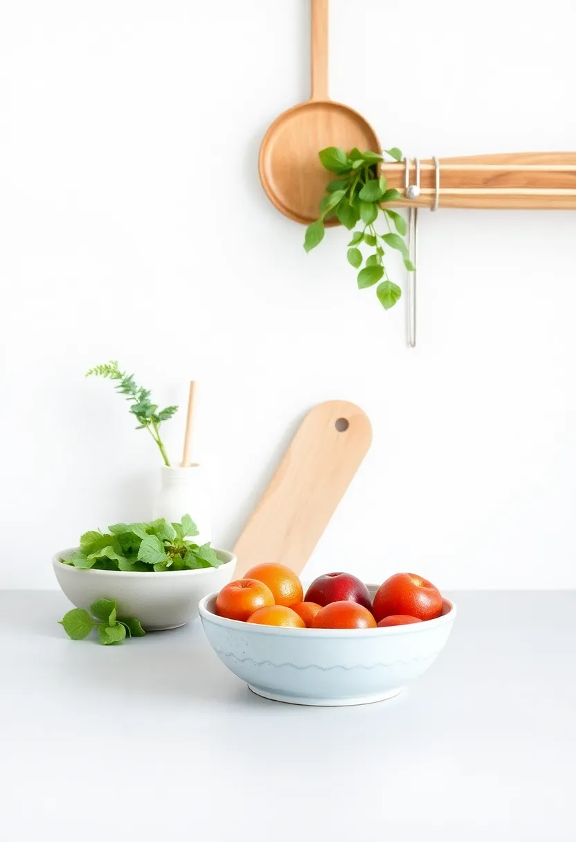 Watercolor Food Studies: Subtle watercolor depictions of fruits, vegetables, or dishes can lend a soft touch that complements a minimalist design