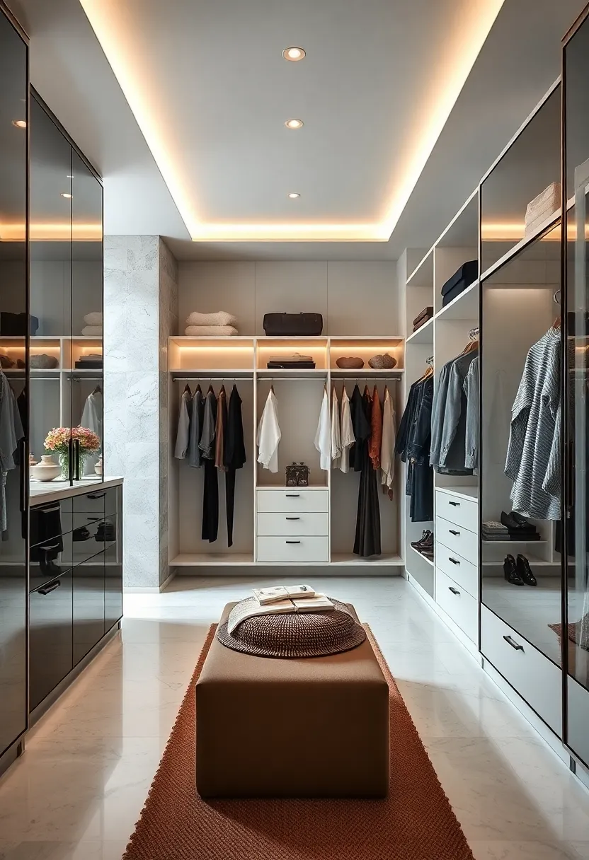 monochromatic palettes that create a calming atmosphere, allowing your clothes to take center stage