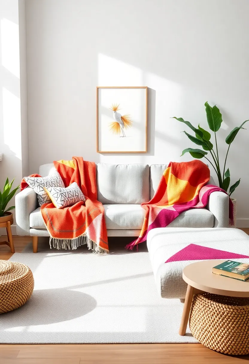 Prism Play: Featuring a multi-colored triangular design, this lightweight throw elevates ⁢any seating area with a bright burst​ of color