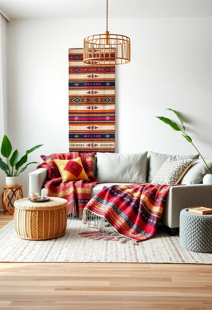 Ethnic Textile: Rich patterns inspired by traditional weavings, this throw offers a captivating ‍cultural imagery⁤ that enhances‌ your ​boho style