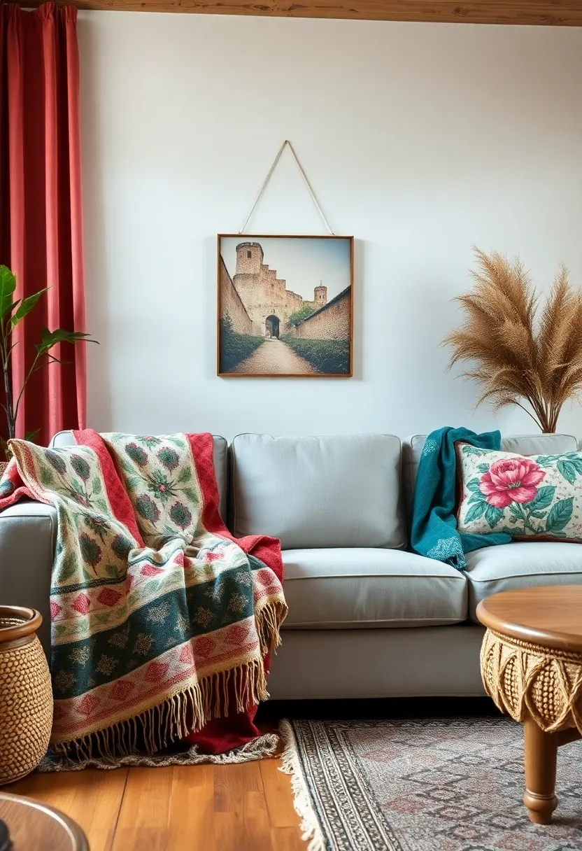 Flower Child: A⁣ large floral print in bold colors on a soft backdrop, this ‍throw brings a romantic, vintage-inspired look to your living space