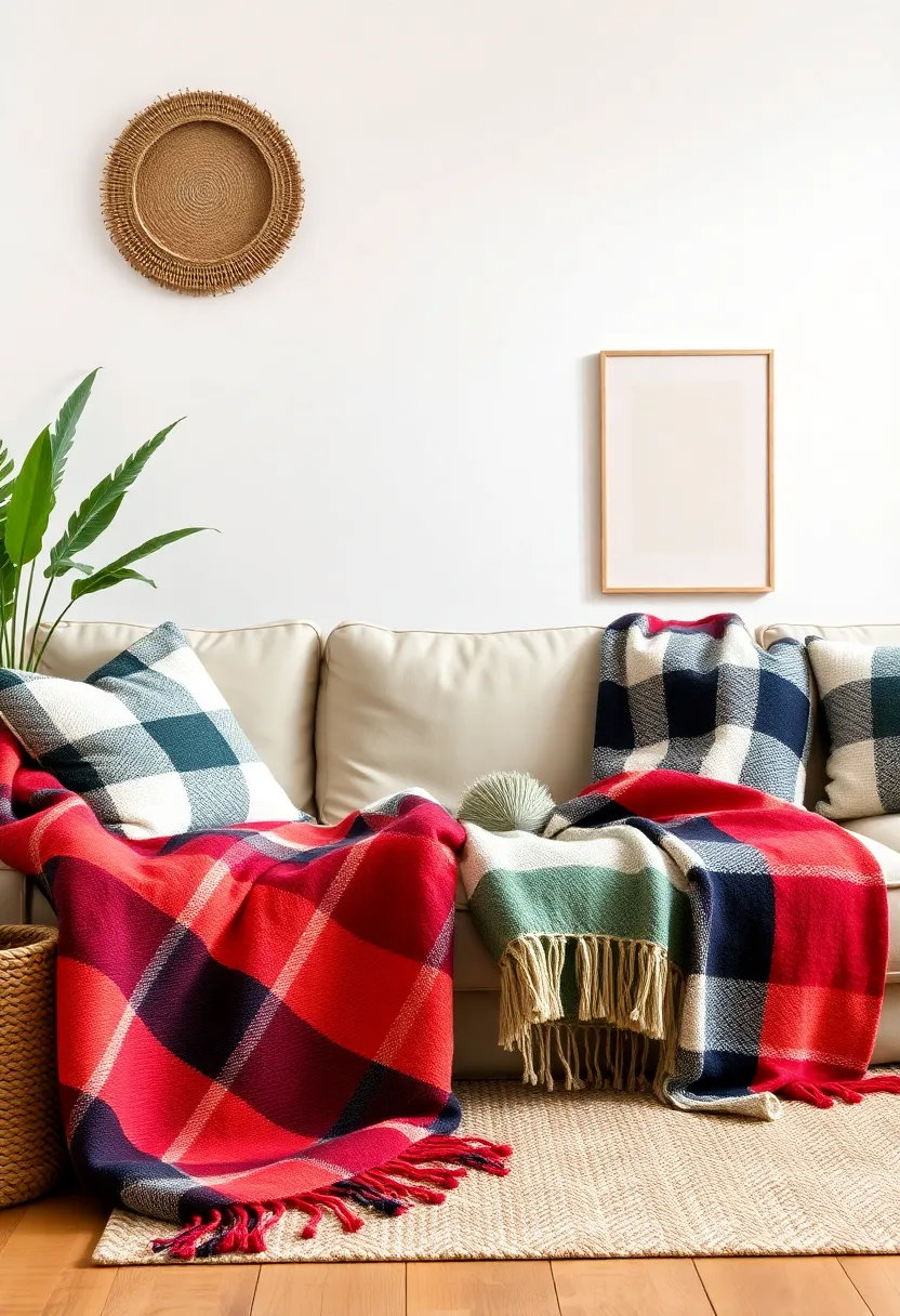 Cozy Plaid: Timeless and classic, a ‍multi-colored plaid throw ‌offers both warmth and style, ⁤effortlessly enhancing layers⁣ of texture in ​your room