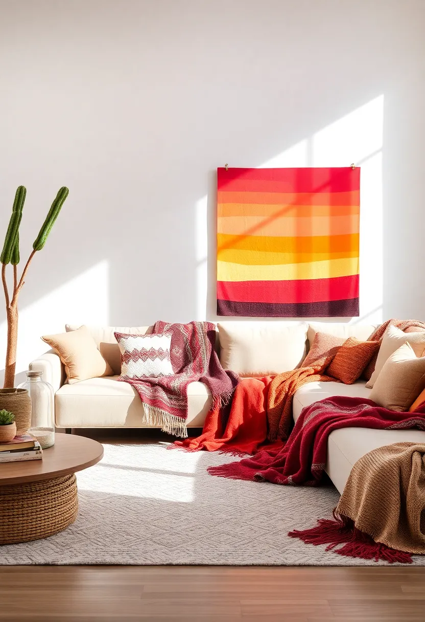 Desert Sunset: A gradient of warm‍ oranges and deep reds, this ombre throw captures the essence of a stunning ‍sunset, perfect for a ​vibrant accent