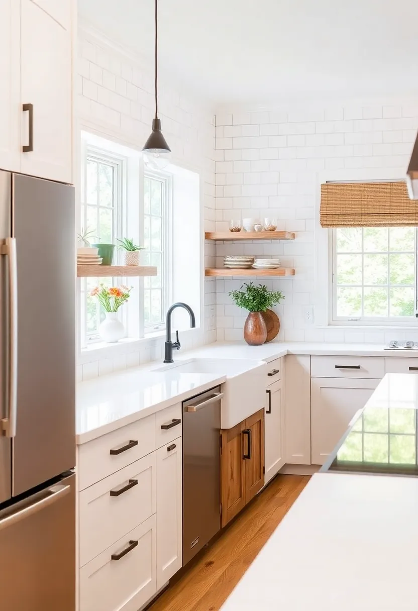 Maximizing Counter Space for Culinary Adventures in Farmhouse Kitchens