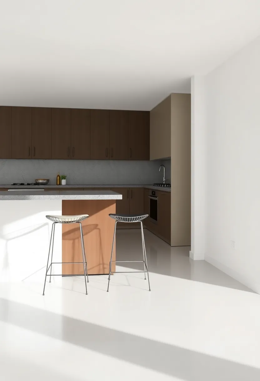 Contemporary Wireframe Bar Stools with Plush Seat Pads for lightweight Elegance