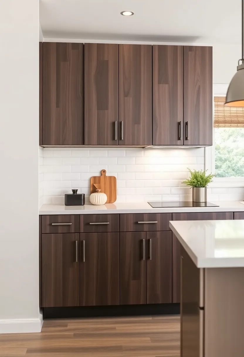 Industrial Chic: Delve into the world of industrial-style cabinets, showcasing metal accents that bring a trendy edge to your cooking area