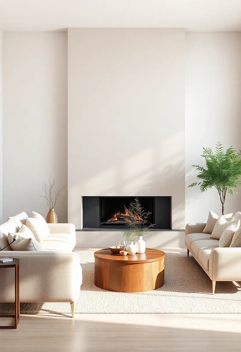 Crafting a Focal ⁤Point: Fireplaces and Natural Elements as Centerpieces