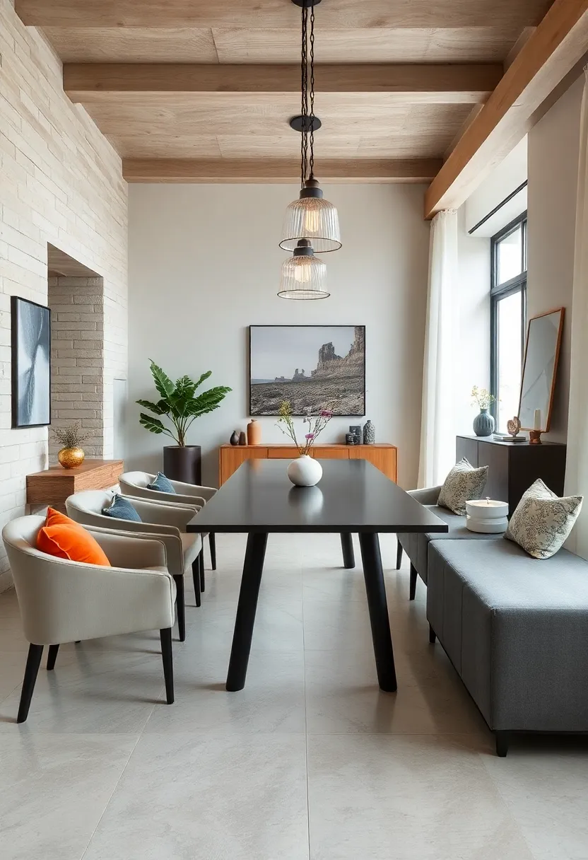 Matte Black ⁤Accents: Neutral​ dining rooms with matte black table legs or lighting fixtures balance softness with modern edge