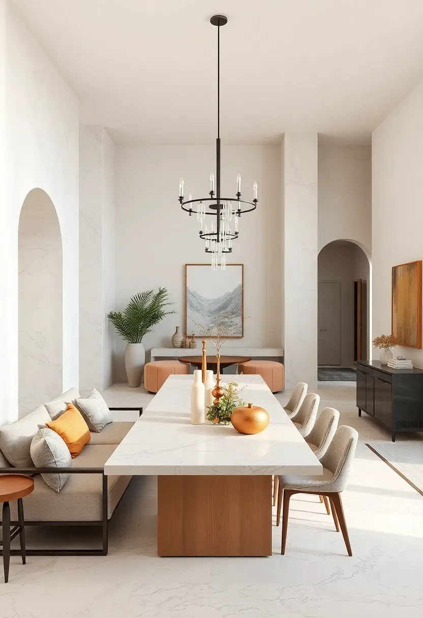 Off-White Opulence: Creamy off-white⁢ walls combined with‍ alabaster accents exude understated luxury