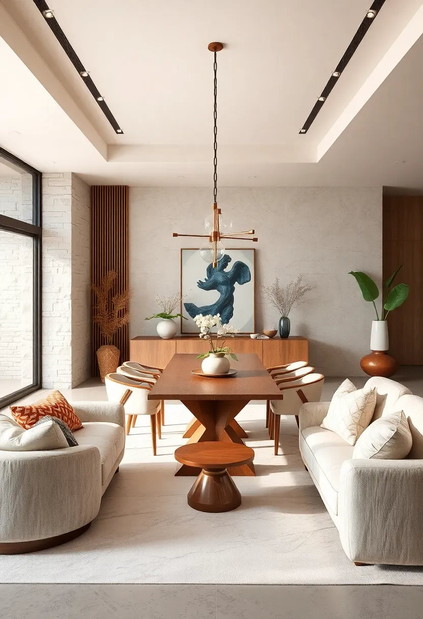 Organic Shapes: ‌Rounded furniture edges ‍and curvy decor pieces soften the neutral scheme for inviting comfort