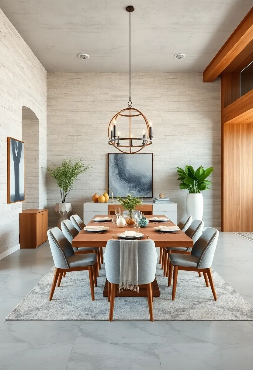 Stone ⁣and Wood Fusion: Cool stone textures complement rich wood grains, balancing rustic elements ‌with refined neutrality