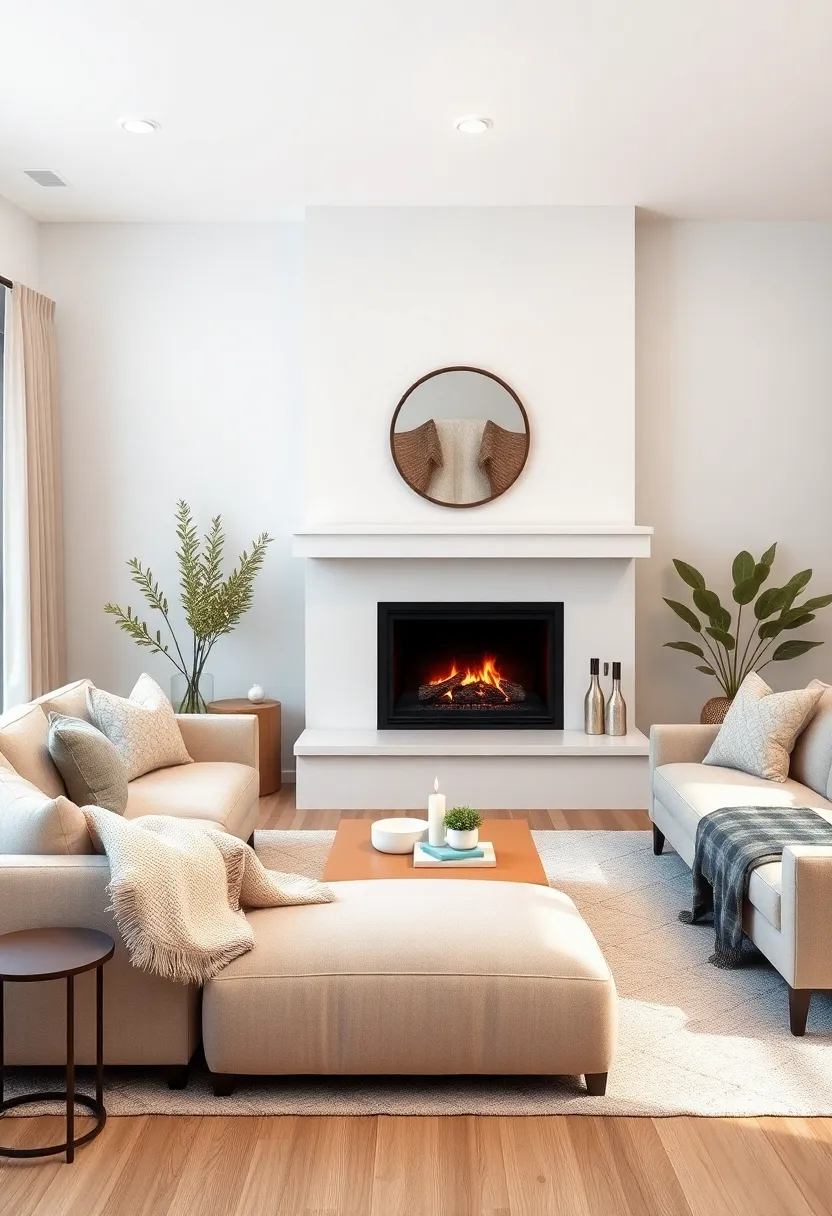 Incorporate a Hearth: If possible, add a gas or electric fireplace to create a warm focal point that elevates the cozy ambiance of the entire room