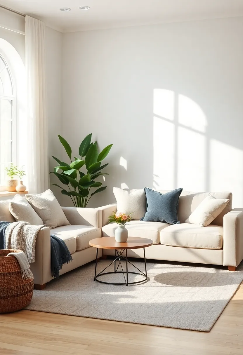 Greenery: Add potted plants or fresh flowers to breathe life into the neutral palette, making the space feel fresher and more inviting