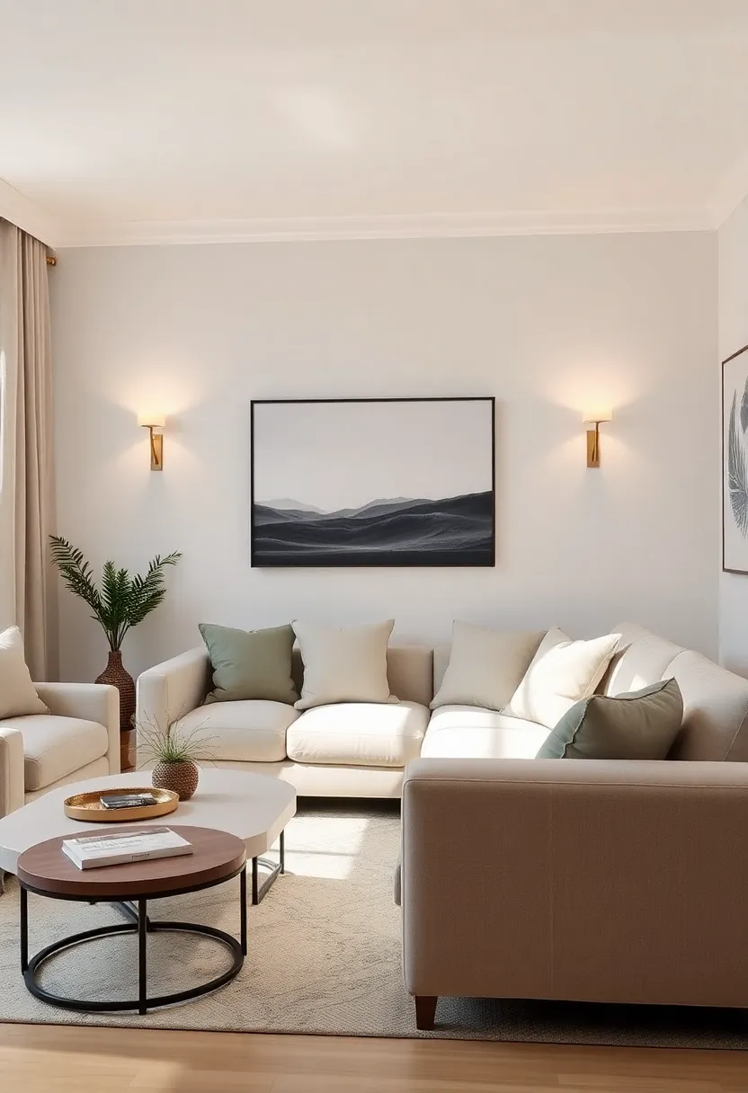 Niche Lighting: Use sconces or table lamps in corners to create cozy shadows and enhance the plush feel of the furniture surrounding them