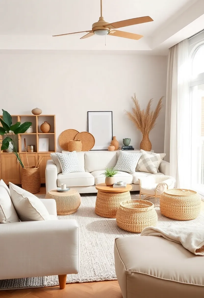 Earthy Accents: Add natural elements like woven baskets or rustic wood accessories to bring a touch of the outdoors inside, enhancing your room's warmth