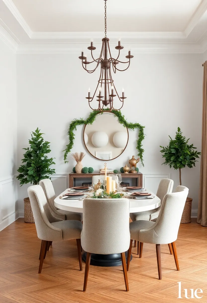 Seasonal Garlands: Drape beautiful garlands made from pine, eucalyptus, or garland beads to add a fresh and festive touch to your space