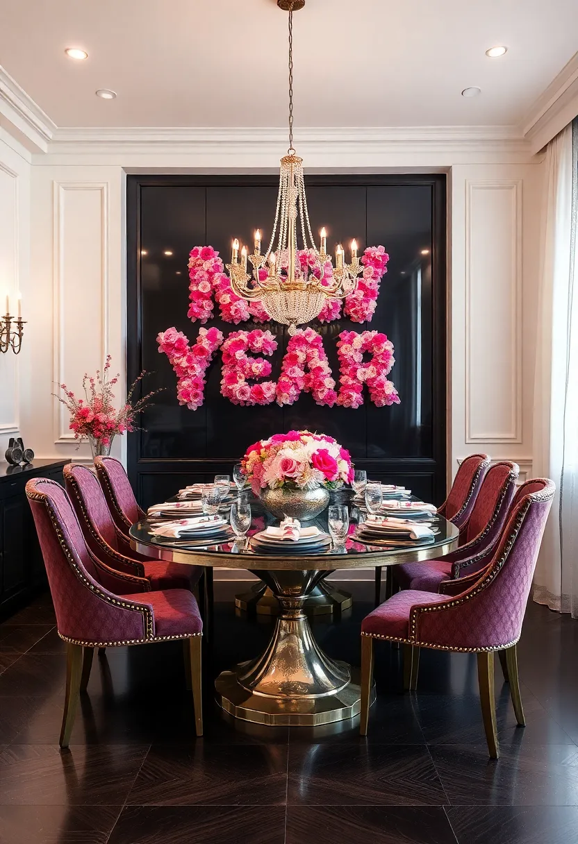 Floral Typography: Use flower arrangements with an artistic flair, possibly spelling out words or sending messages for a visually intriguing design