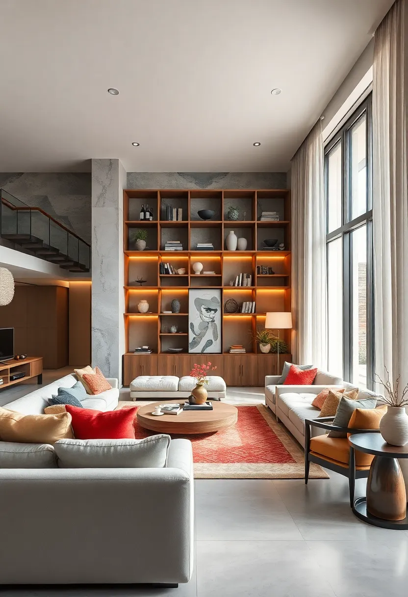 Use open-back ​shelving units ⁣to separate spaces without closing them‌ off