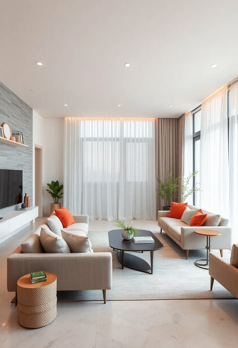 Choose transparent or⁣ light-toned curtains to⁣ maintain privacy without blocking ​light