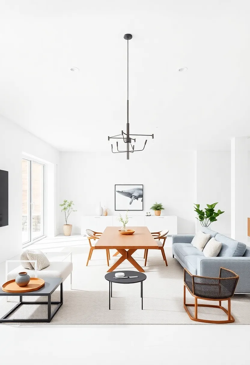 Embrace Minimalism: ‌Discover how⁢ a clean, open layout with streamlined furniture can create a​ serene dining ​and living space that ‍feels spacious and inviting