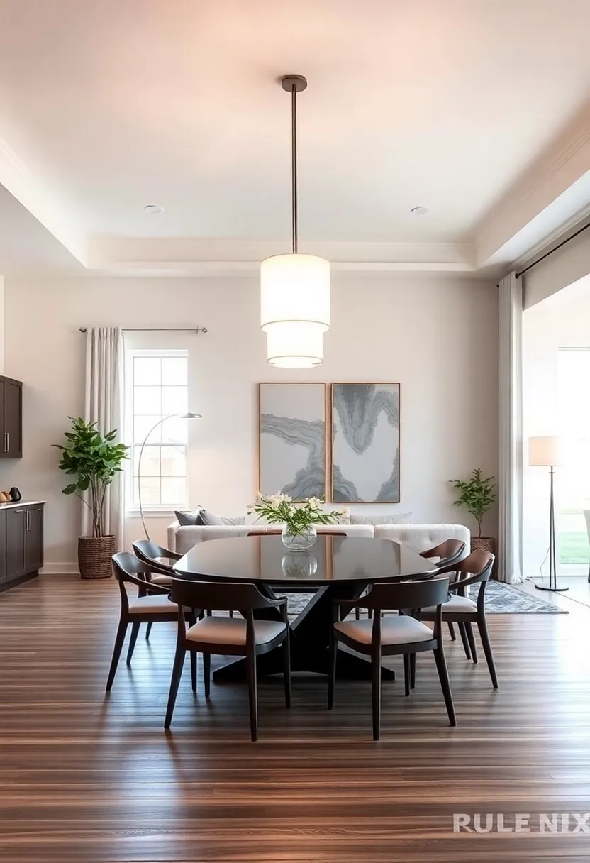 Layered Lighting: Dive into the power of strategic ​lighting placement to define spaces, featuring pendant lamps over the dining table and ⁤soft floor lamps in the living area