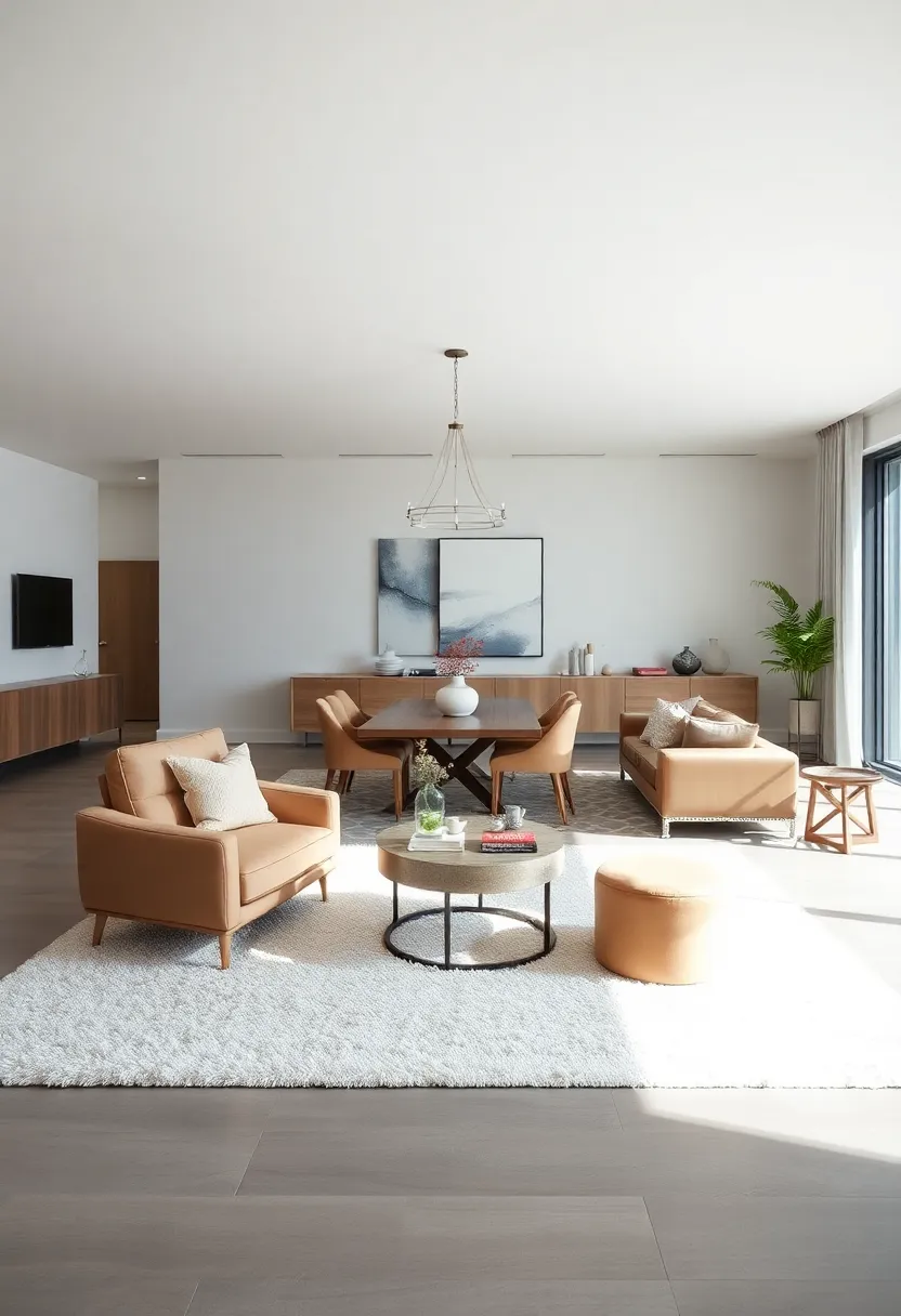 Textural Variety: ⁢Highlight the beauty of mixing textures—from plush rugs to sleek leather sofas—creating tactile⁤ interest in your⁢ open plan without overwhelming the senses