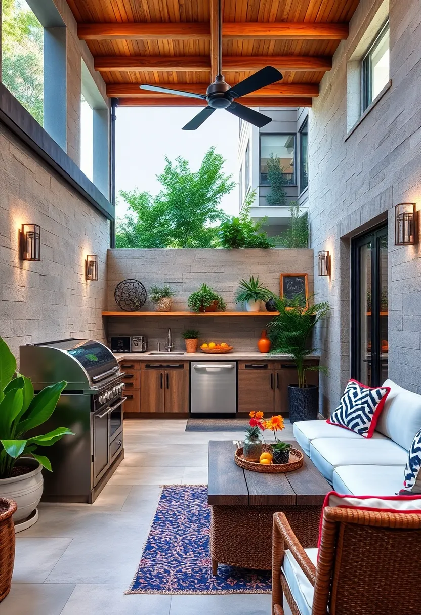 Fold-Down Countertops: install foldable work surfaces that can be tucked away when not in use to free up room for gatherings