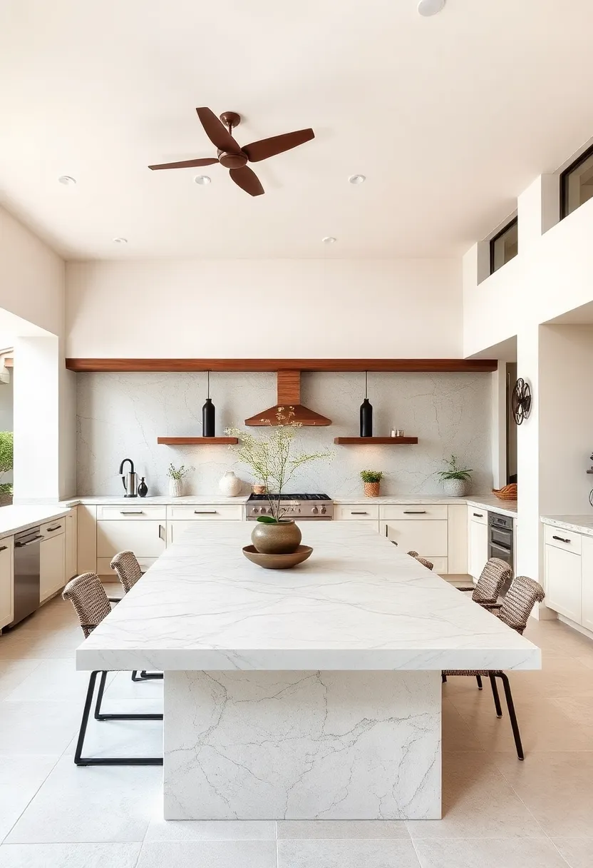Quartzite Countertops‌ with Veins: Choose⁢ veined quartzite slabs ‍to⁣ add subtle natural patterns and understated luxury