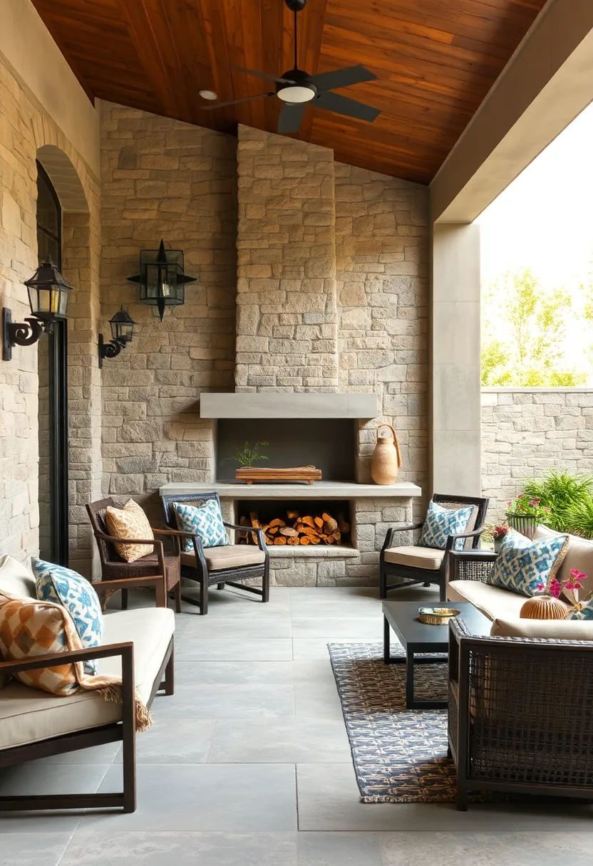 Rustic Fieldstone Firewood Storage:⁤ build⁣ firewood storage walls from‍ rough fieldstone to combine utility and ​rustic charm