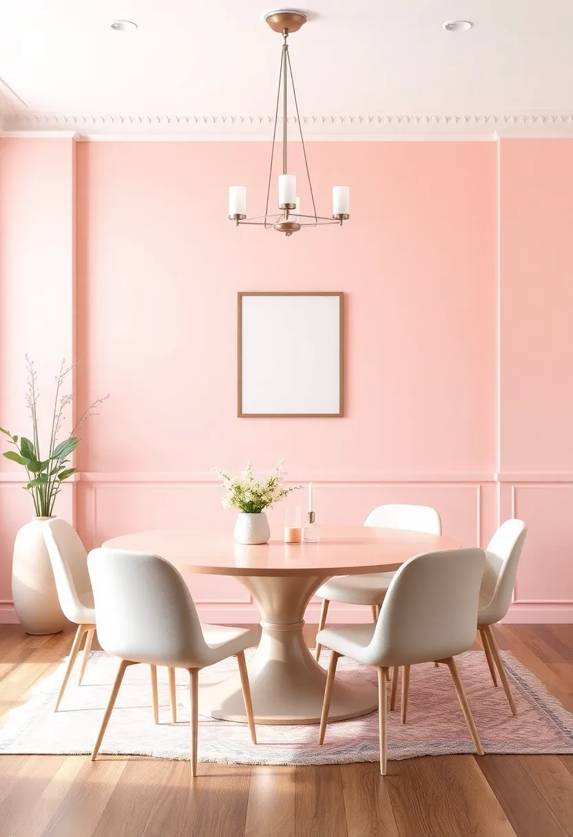 Chic Wall Colors: Painting Your Dining Room in Soft Pastel Tones for an Inviting Look