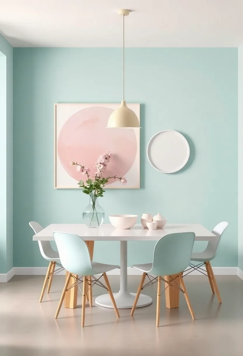 Decorative Accents: Incorporating Pastel Art and Dishes into Your Dining Room Decor
