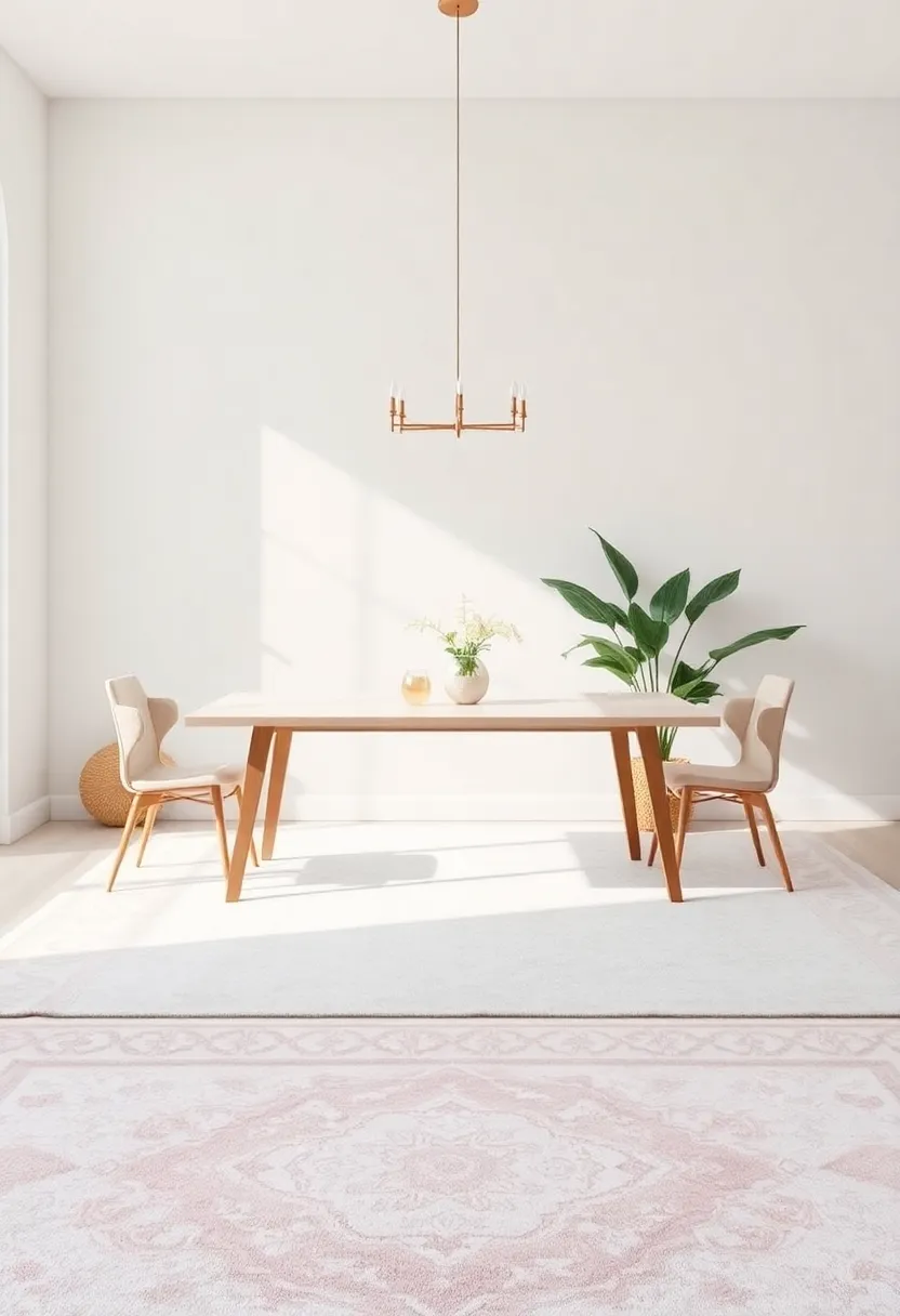 flooring Choices: Exploring Pastel-Inspired Rugs to Define your Dining Space