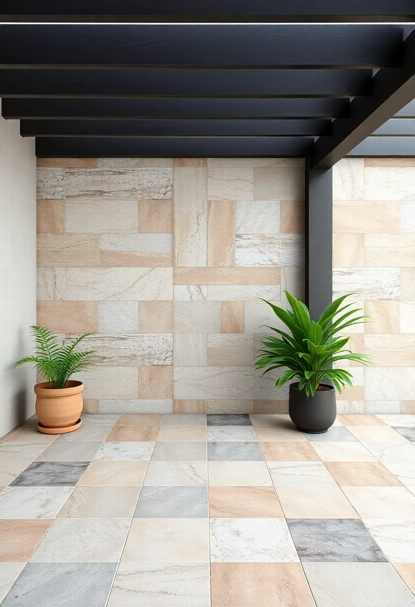 Unleashing Creativity By​ Mixing Different Tile Textures And Colors
