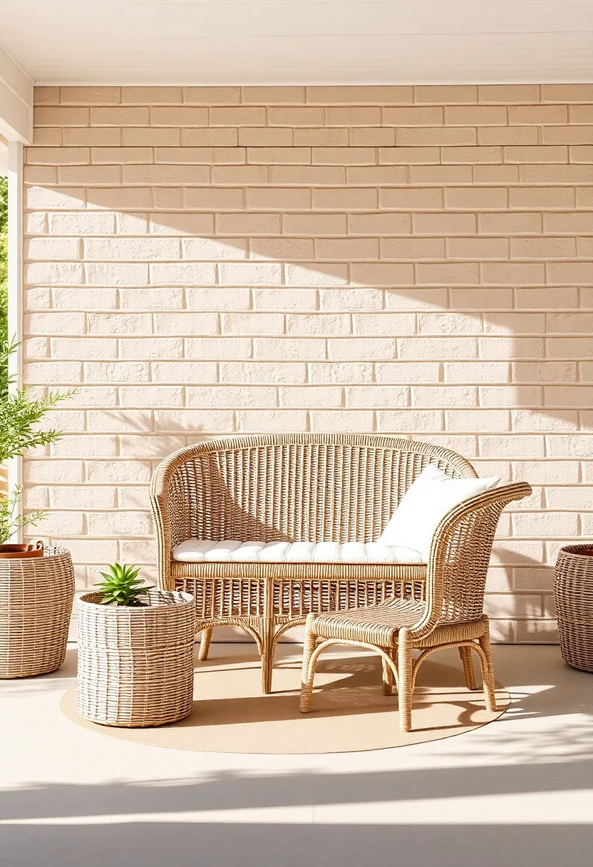 Comfortable wicker Glider: ⁢Experience smooth motion with a comfortable‍ wicker ⁢glider that’s⁤ perfect for lazy afternoons on the porch