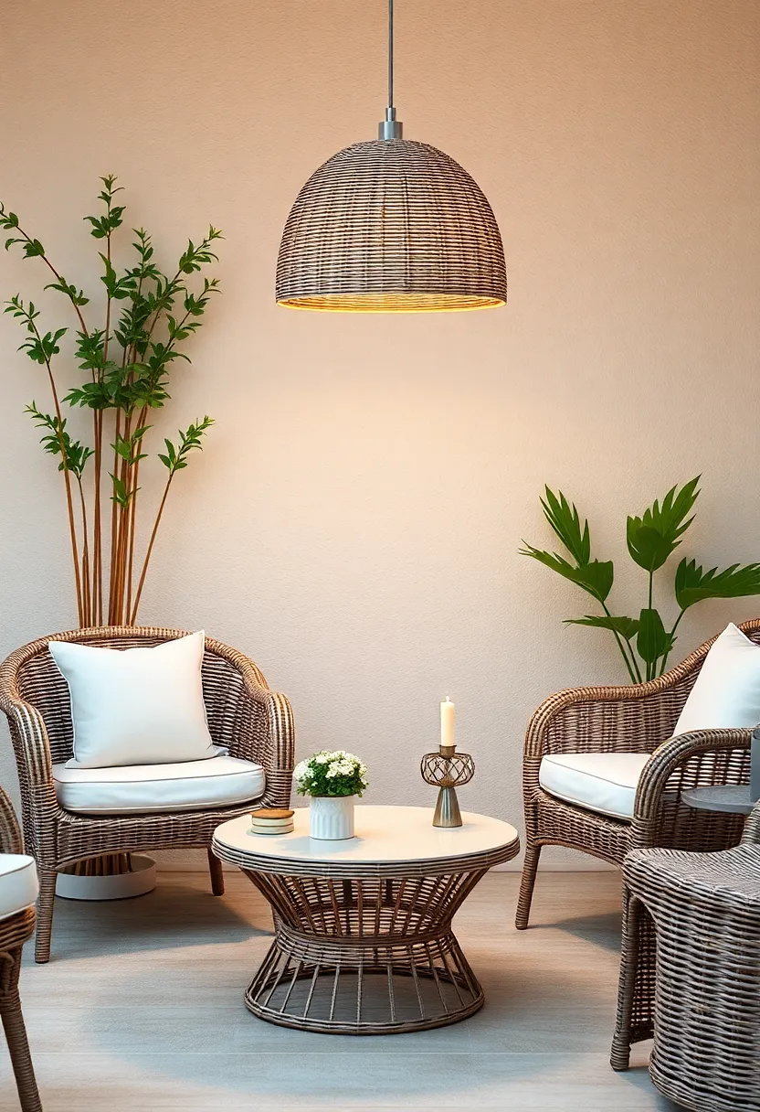 Elegant Wicker ⁤Table ⁣Lamp: Light up ⁤your patio with‍ an elegant wicker table lamp that enhances ​ambiance after the ⁤sun goes‍ down