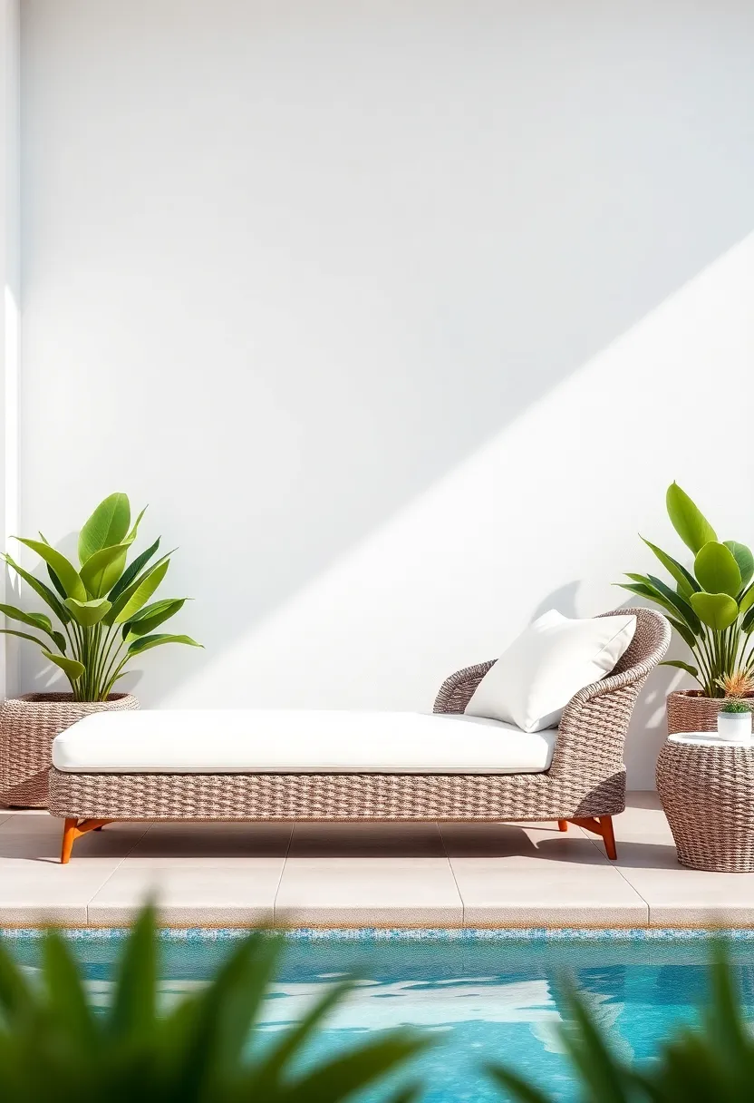 Trendy ⁢Wicker⁣ Chaise​ Lounge: Elevate your lounging⁢ experience with a trendy wicker⁤ chaise that ‍maximizes comfort and style