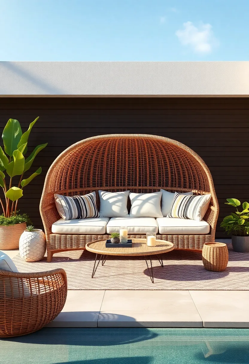 Upscale ⁢Wicker ​Daybed: Turn your patio into‍ a‍ luxurious‍ retreat with an⁣ upscale​ wicker daybed, perfect for lazy summer ‌afternoons