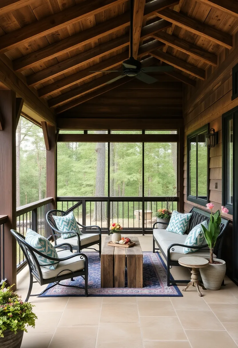 Rustic Charm: incorporate ⁢reclaimed wood and metal accents for a cozy cabin⁤ feel, ideal ⁣for sipping coffee surrounded by nature’s⁤ beauty